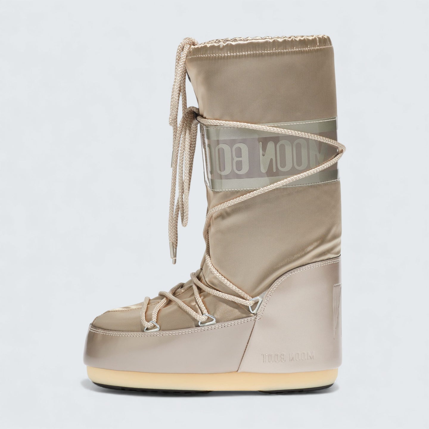 Icon Glance Platinum Satin Boots ‘Platinum’