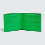 Intrecciato Bifold Wallet 'Black/Parakeet Green'