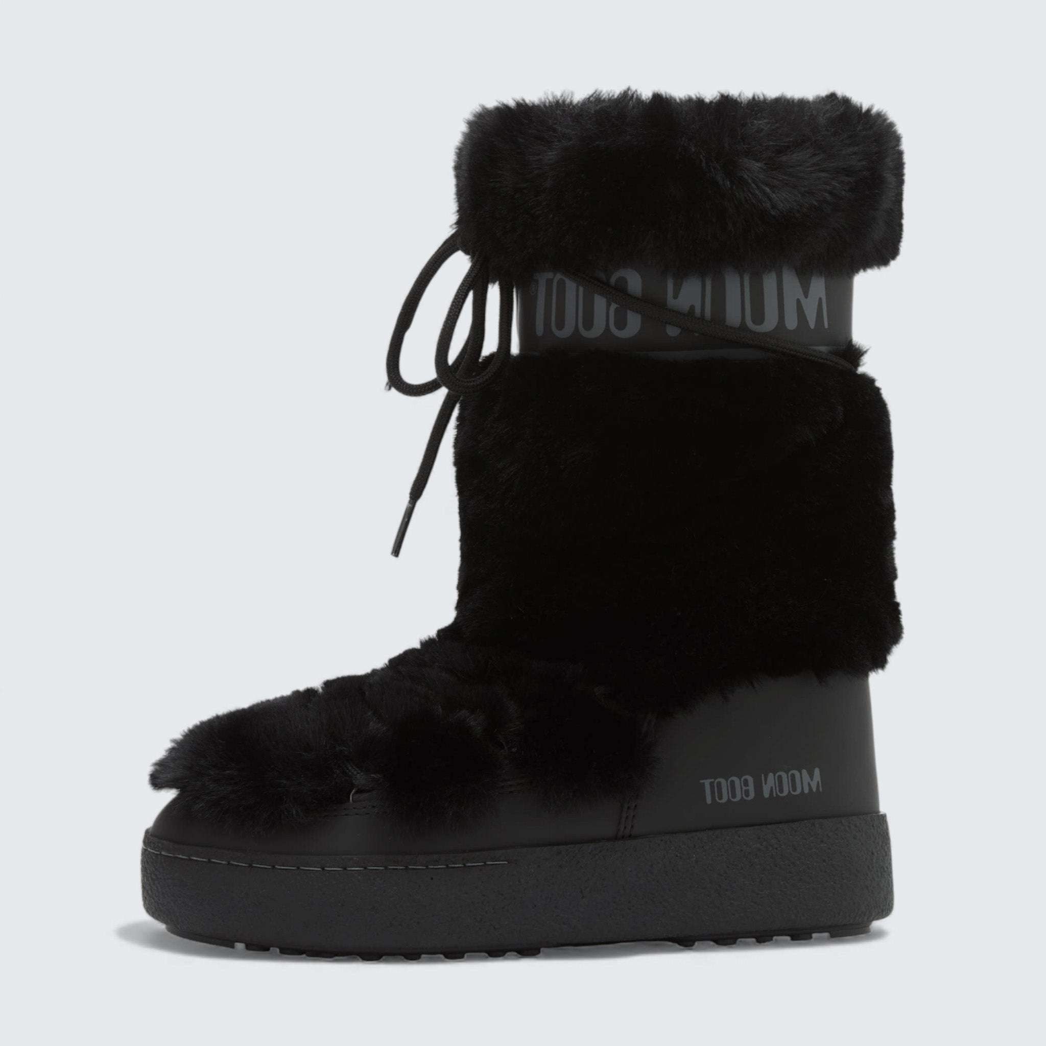 Ltrack Faux-Fur High Boots ‘Black’