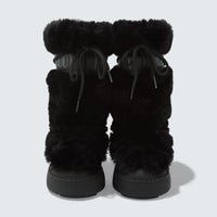 Ltrack Faux-Fur High Boots ‘Black’