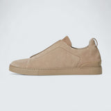 Light Taupe Suede Triple Stitch™ Sneakers