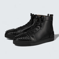 Lou Spikes Calf Leather High-top Sneaker