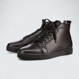 Louis Calf Leather Black High-top Sneaker