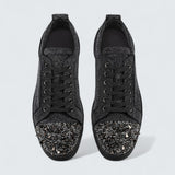 Louis Junior P Pik Pik Strass Suede Leather Comete and Strass