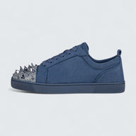 Louis Junior P Pik Pik Strass Veau Velours Spikes and Strass Denim