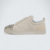 Louis Junior P Strass Eternity Veau Velours Albatre