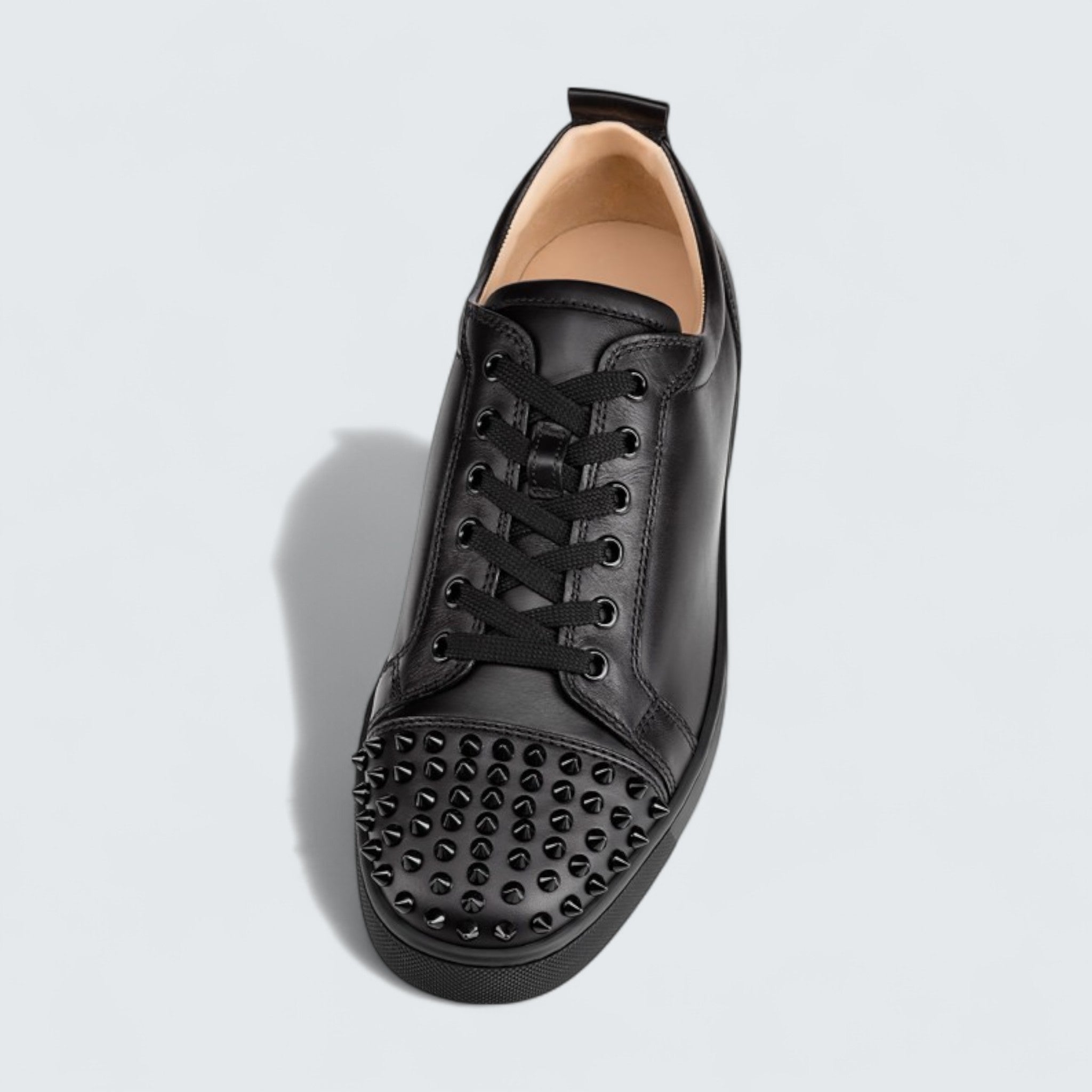 Louis Junior Spikes Calf Leather and Spikes Black