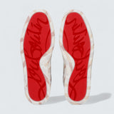 Louis Junior Spikes Gaagal Coated Canvas Leche
