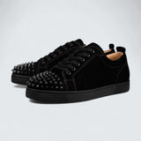 Louis Junior Spikes Veau Velours Black