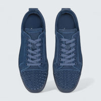 Louis Junior Spikes Veau Velours and Spikes Denim