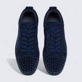 Louis Junior Spikes Veau Velours and Spikes Zaffiro