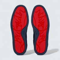 Louis Junior Spikes Veau Velours and Spikes Zaffiro