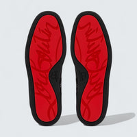 Louis Veau Velours Black High-Top Sneaker