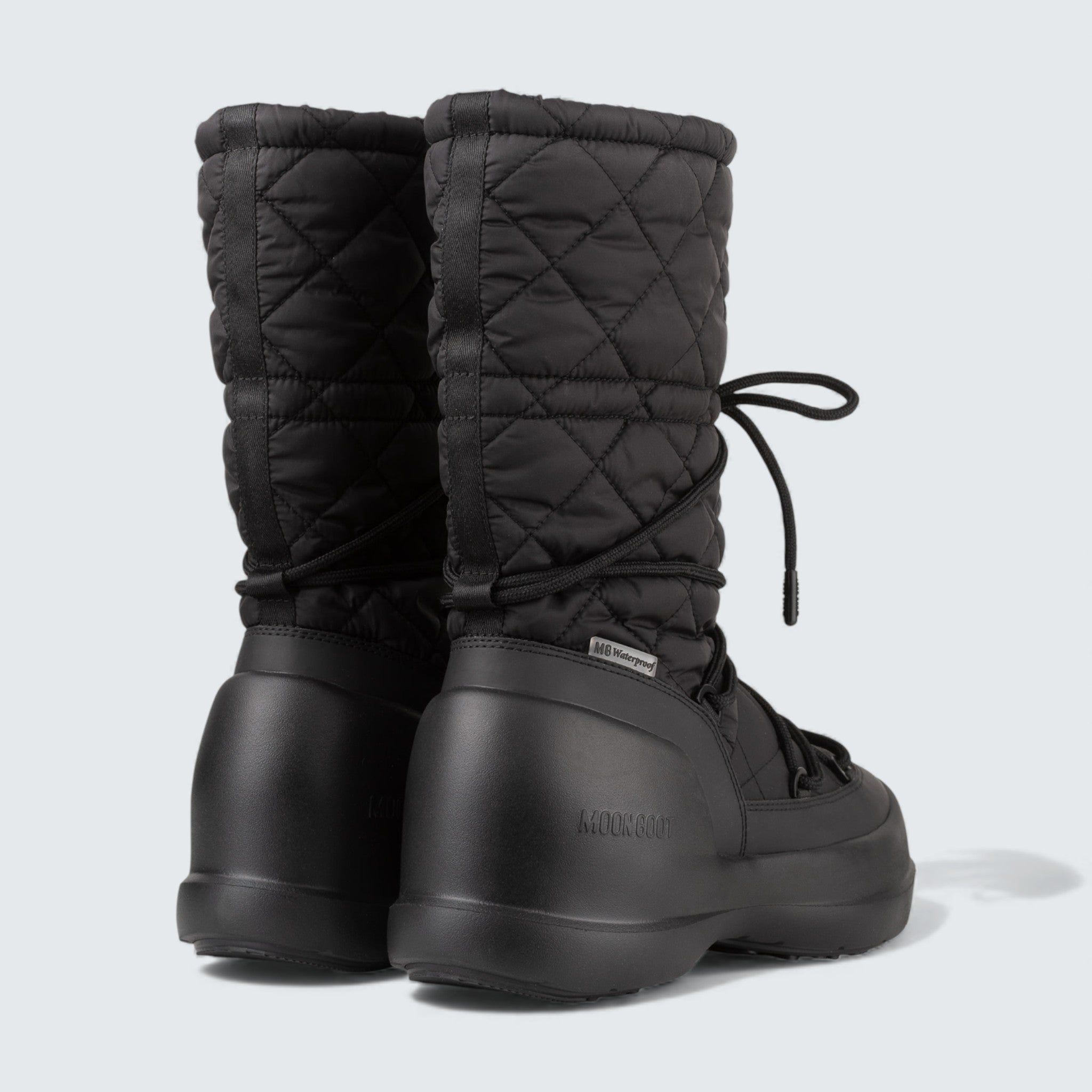 Mezzaluna Quilted High Boots ‘Black’