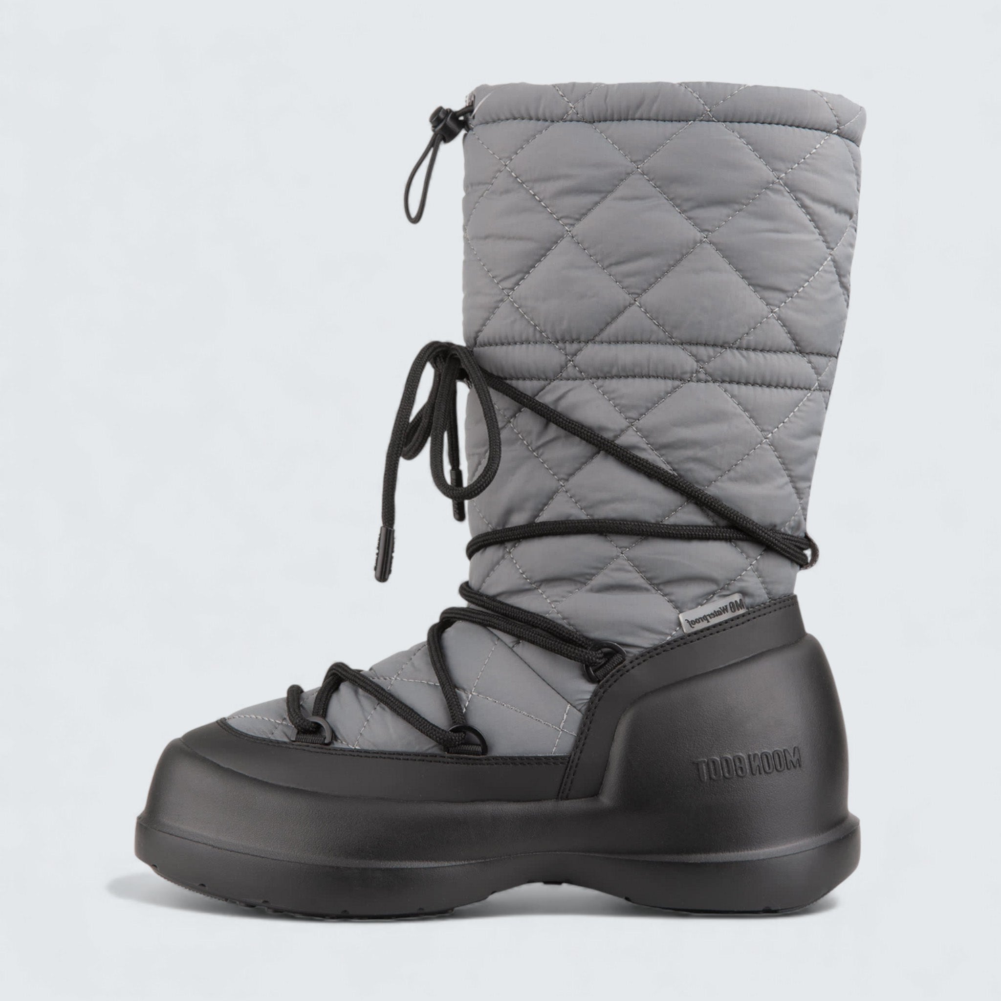 Mezzaluna Quilted High Boots ‘Grey’