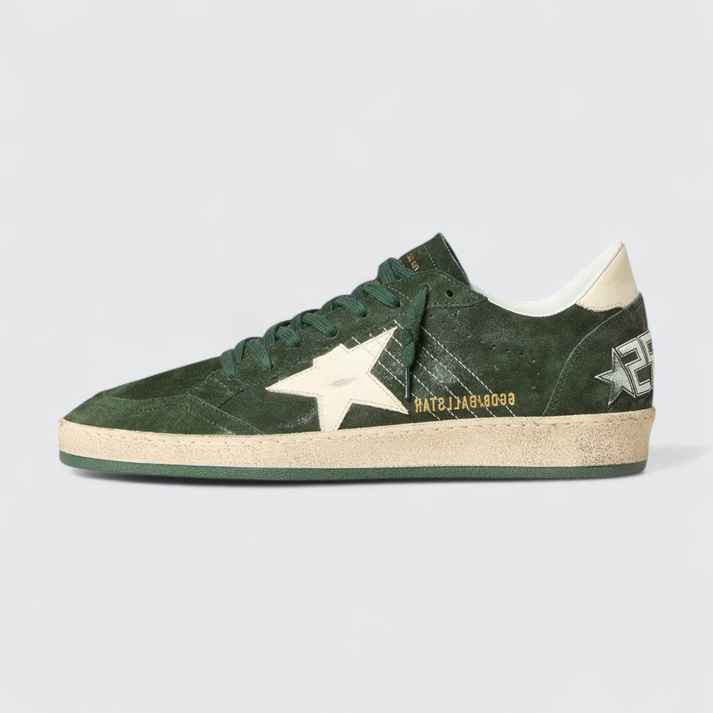 Ball Star 'Green Suede with White Leather Star and Heel Tab'