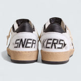 Ball Star 'White Nappa Leather with Black Leather Star and Heel Tab'