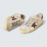 Super-Star 'Canvas Star & Dark Brown Heel'