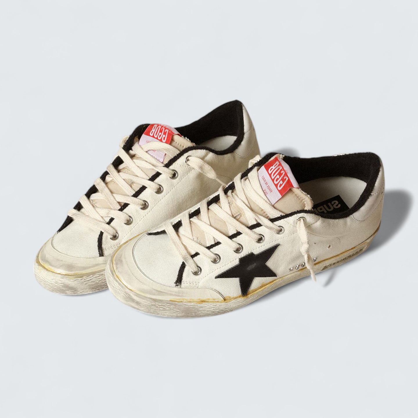 Super-Star 'Beige Canvas & Black Star'