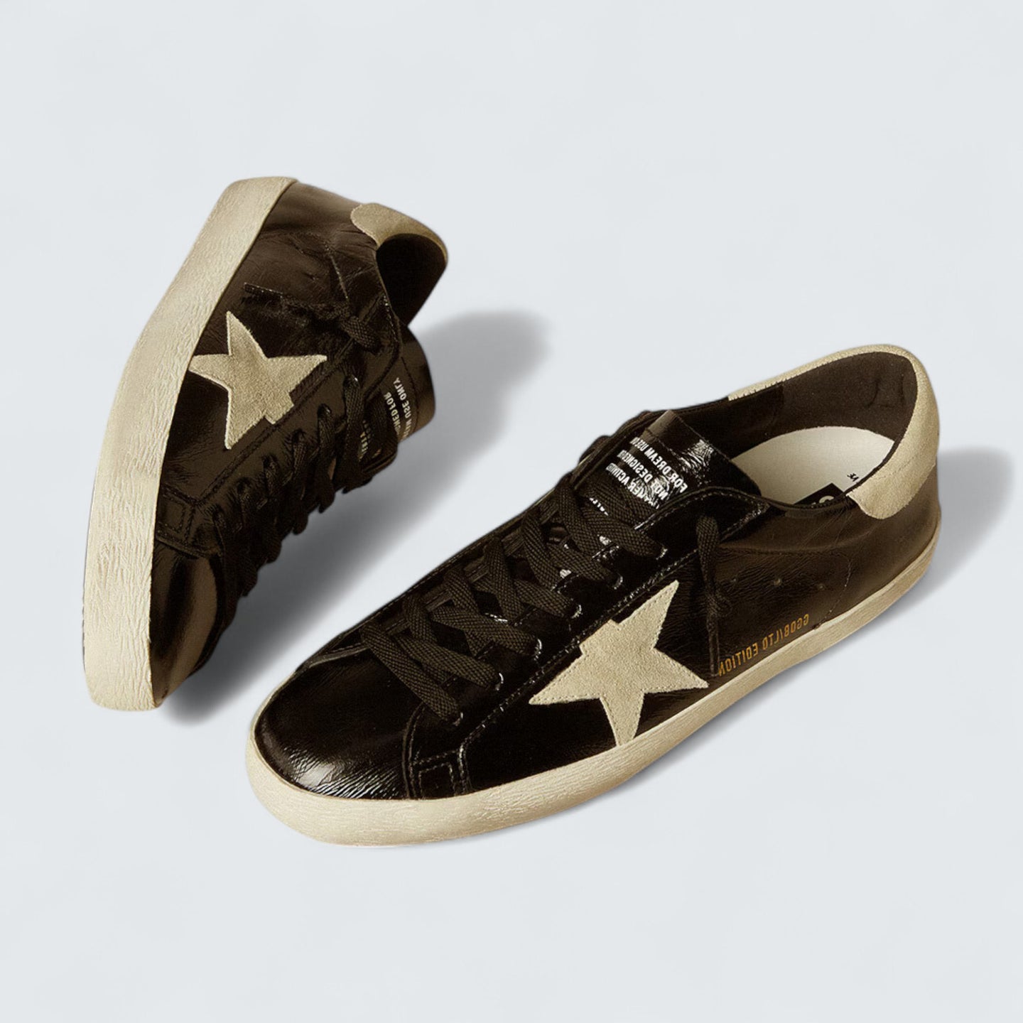 Super-Star 'Black Patent & Suede Accents'
