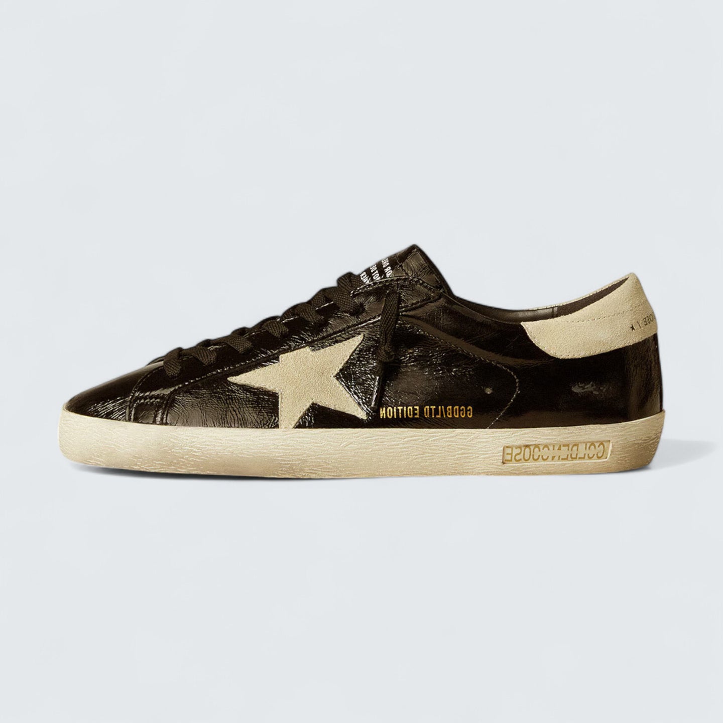 Super-Star 'Black Patent & Suede Accents'