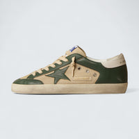 Super-Star 'Cream Mesh & Green Nappa'