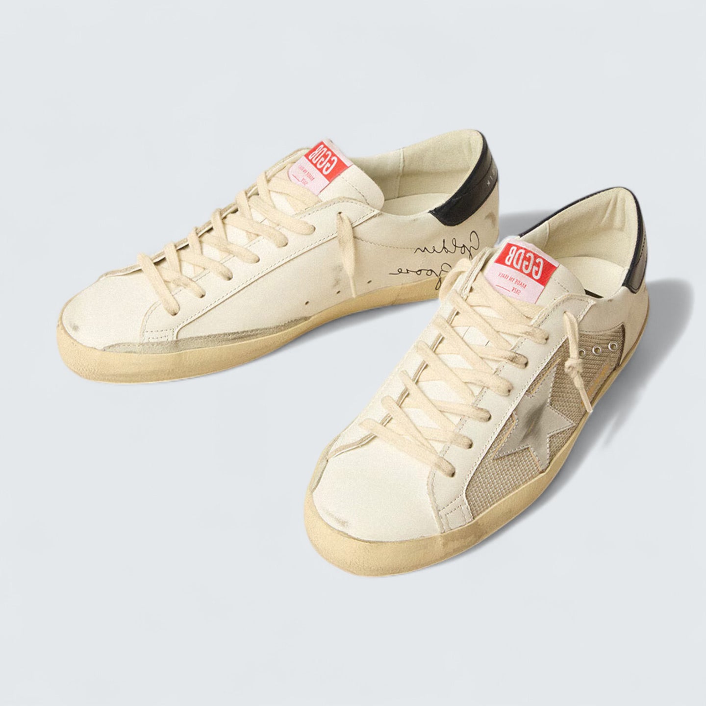 Super-Star 'Mesh, Leather & Silver Star'