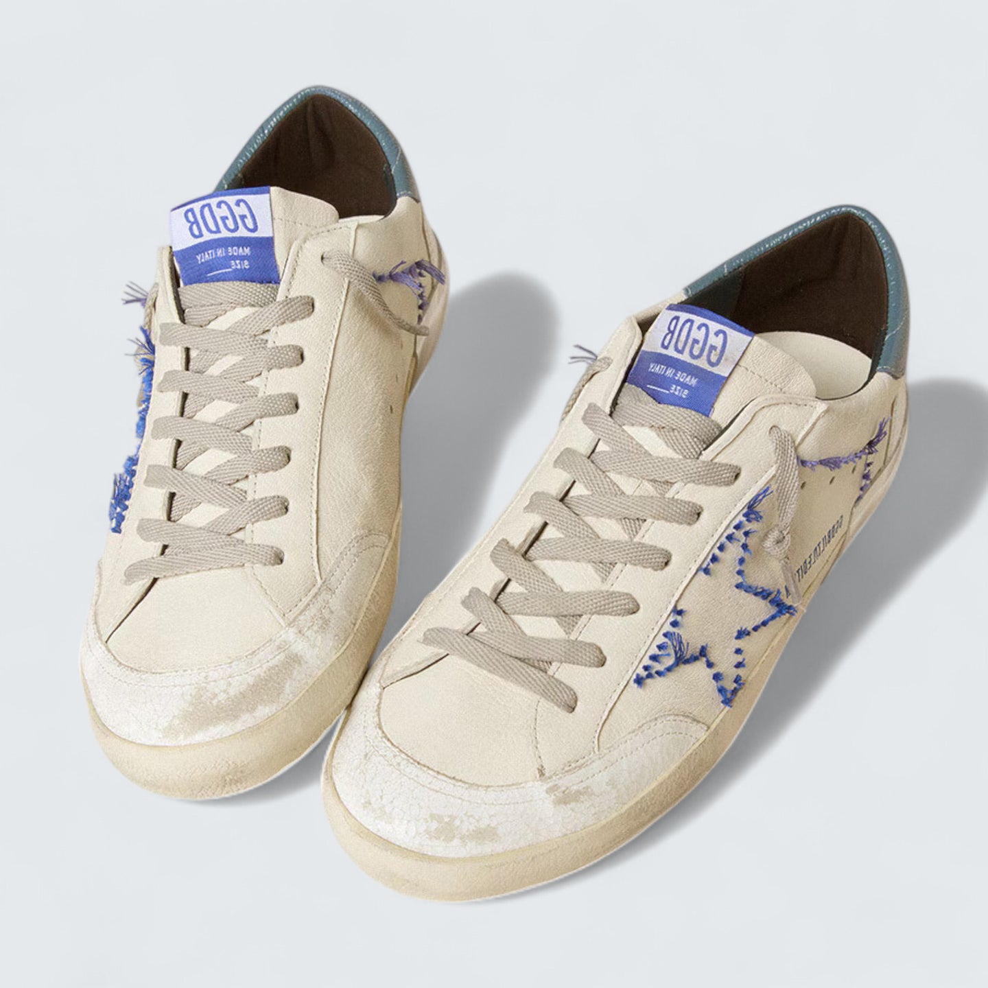 Super-Star 'Nappa Leather & Embroidered Star'