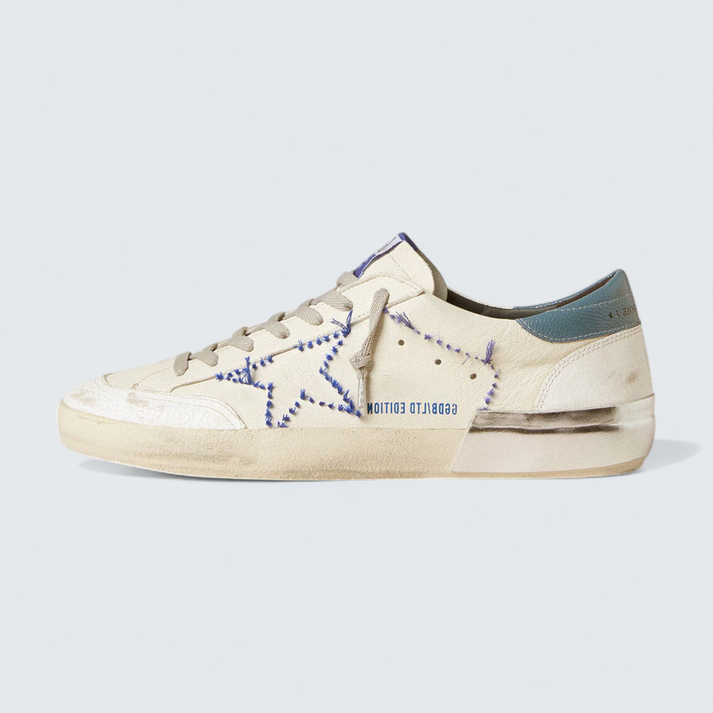 Super-Star 'Nappa Leather & Embroidered Star'