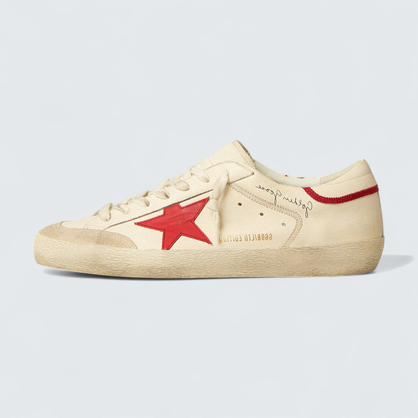 Super-Star 'Nappa Leather & Red Star'