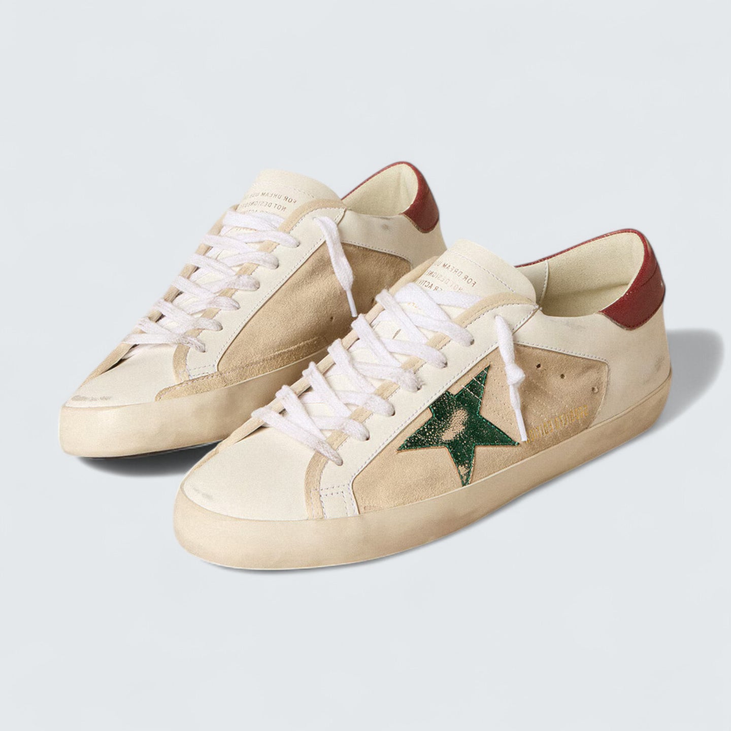 Super-Star 'Suede & Green Metallic Star'