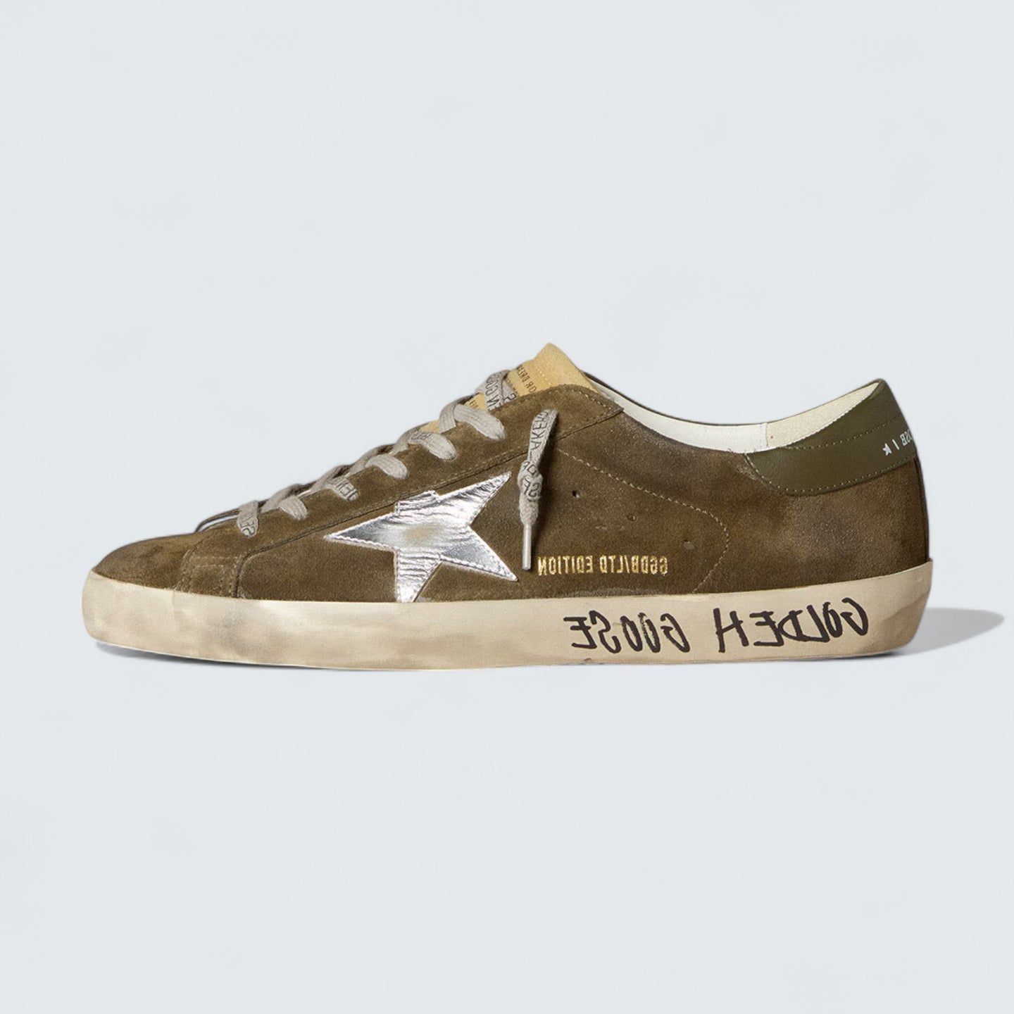 Super-Star 'Suede & Metallic Leather Star'