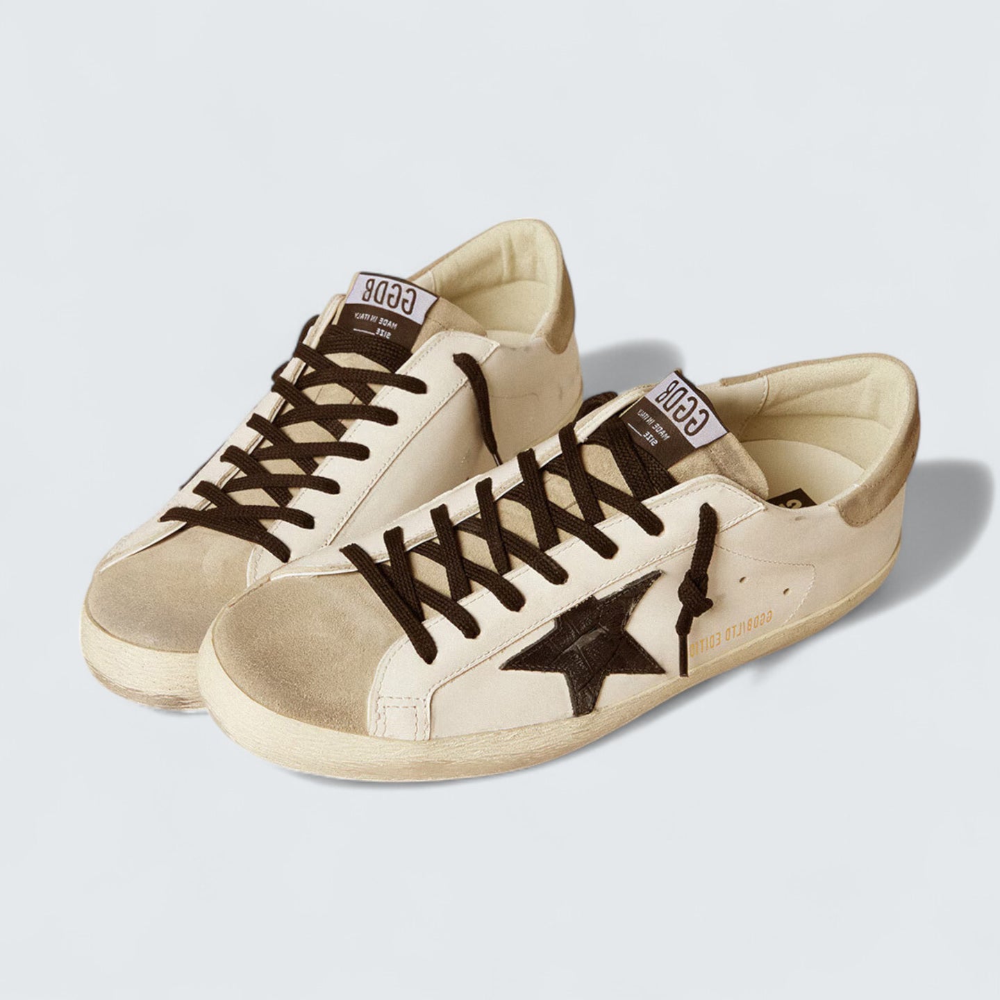 Super-Star 'Black Croc Star & Suede Inserts'