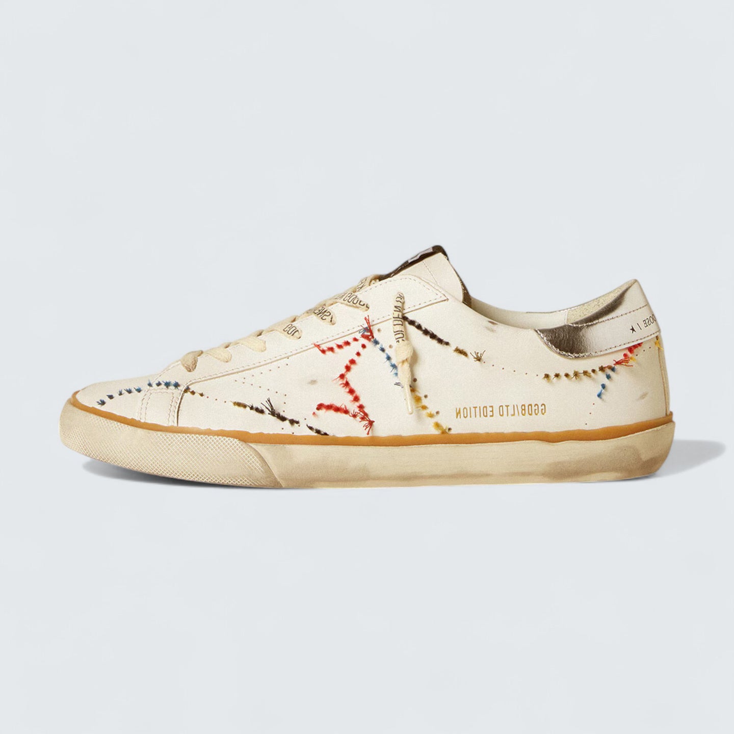 Super-Star 'Perforated Star & Metallic Heel Tab'
