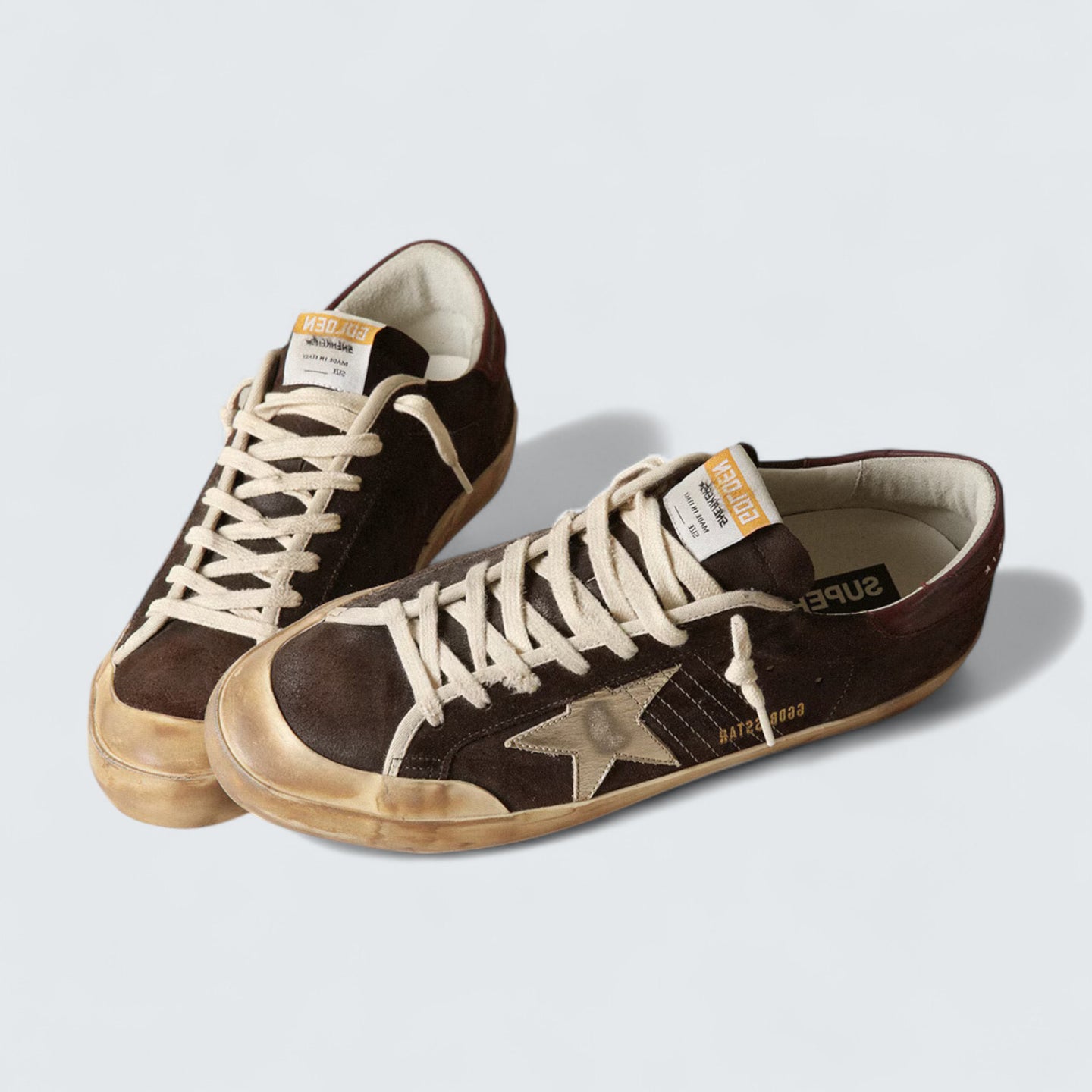 Super-Star 'Brown Suede & Platinum Star'