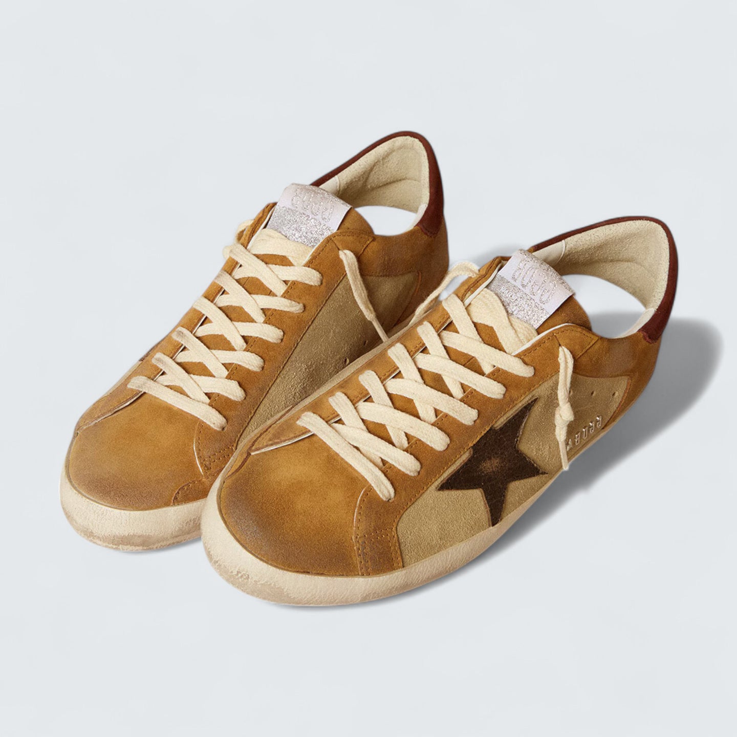 Super-Star 'Beige Suede & Black Crackle Star'