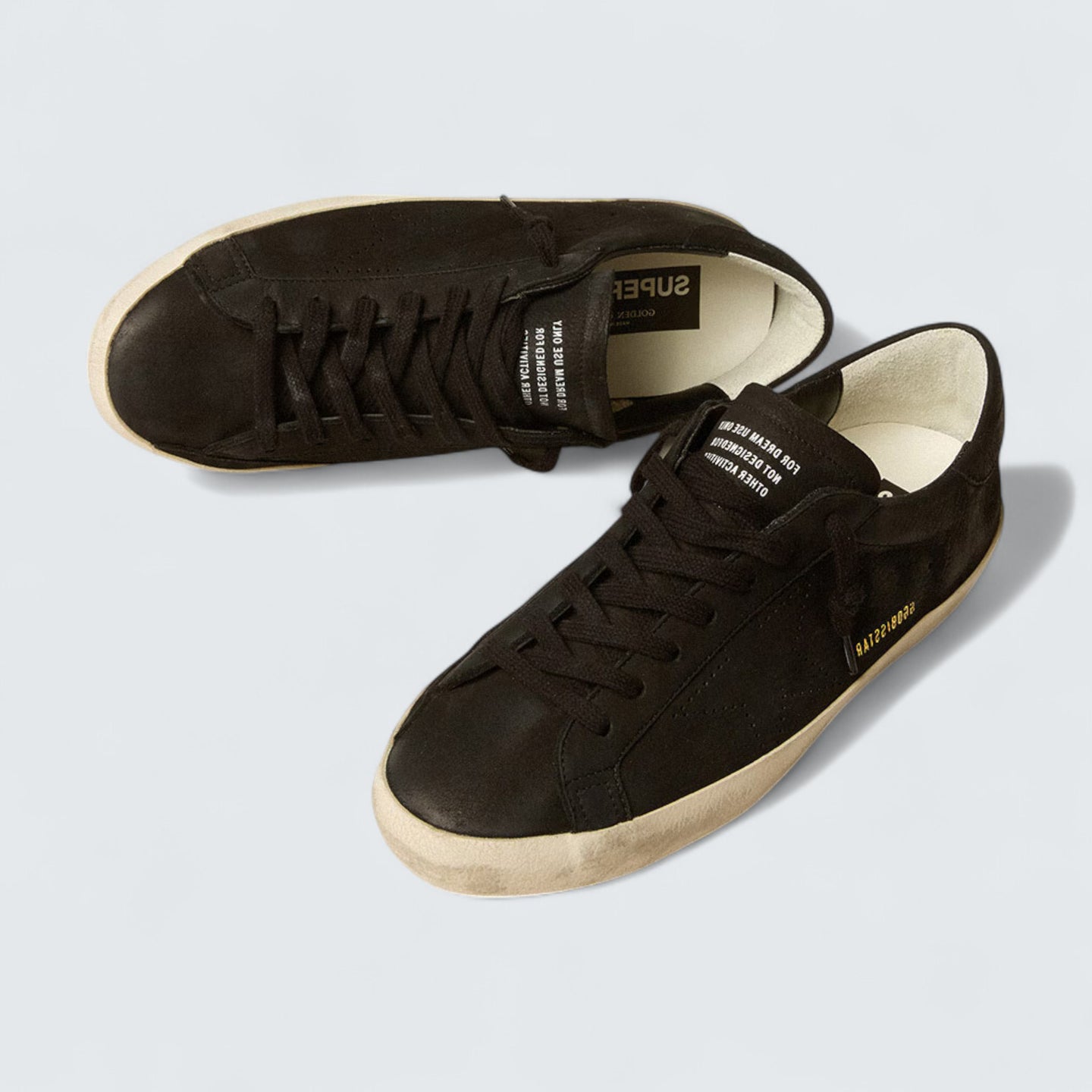 Super-Star 'Black Nubuck & Perforated Star'