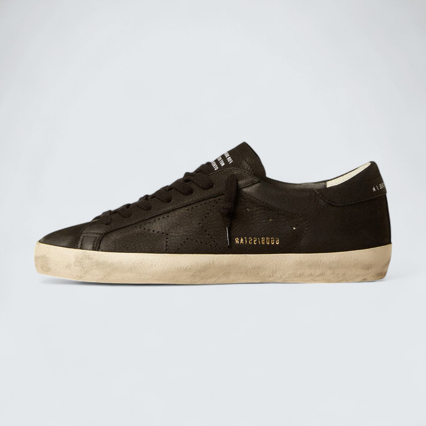 Super-Star 'Black Nubuck & Perforated Star'