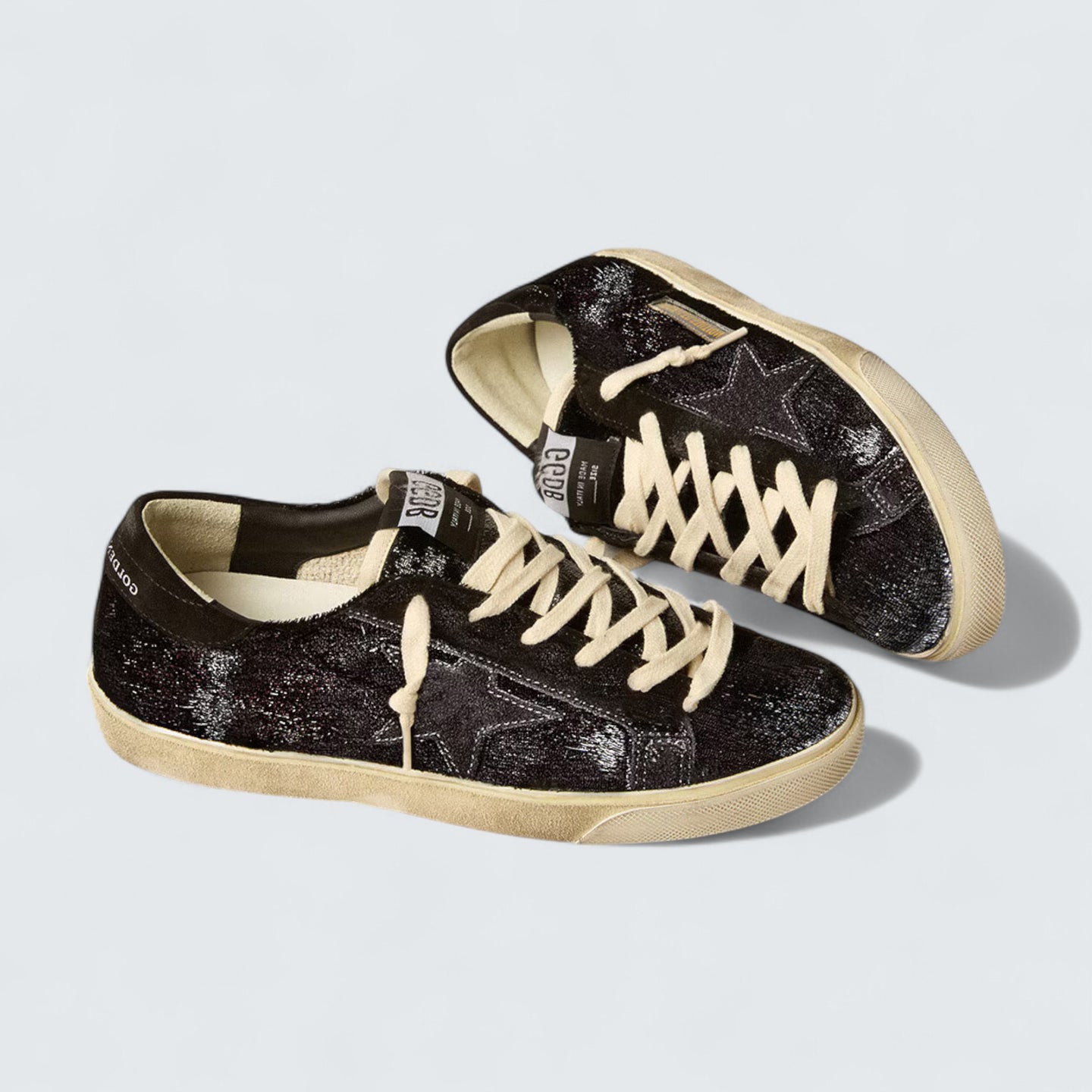Super-Star 'Black Velvet & Suede Star'