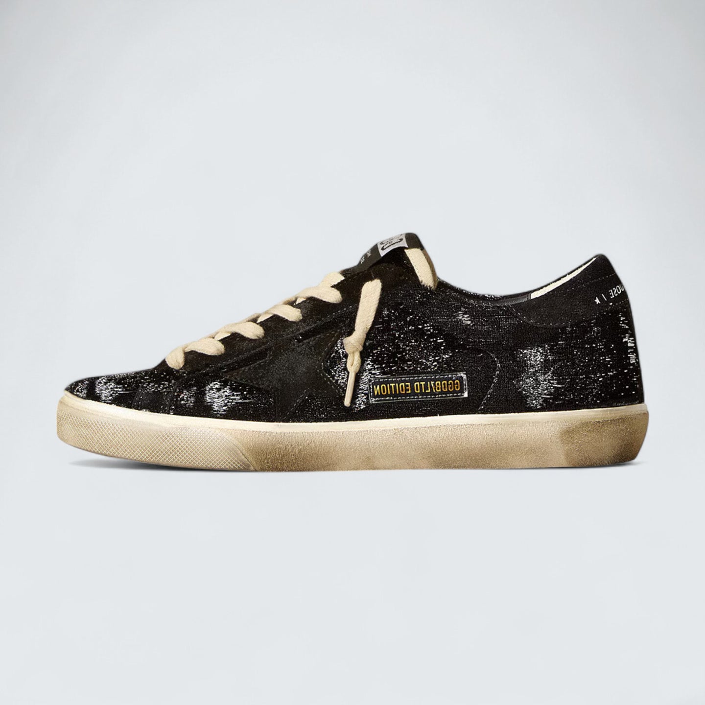 Super-Star 'Black Velvet & Suede Star'