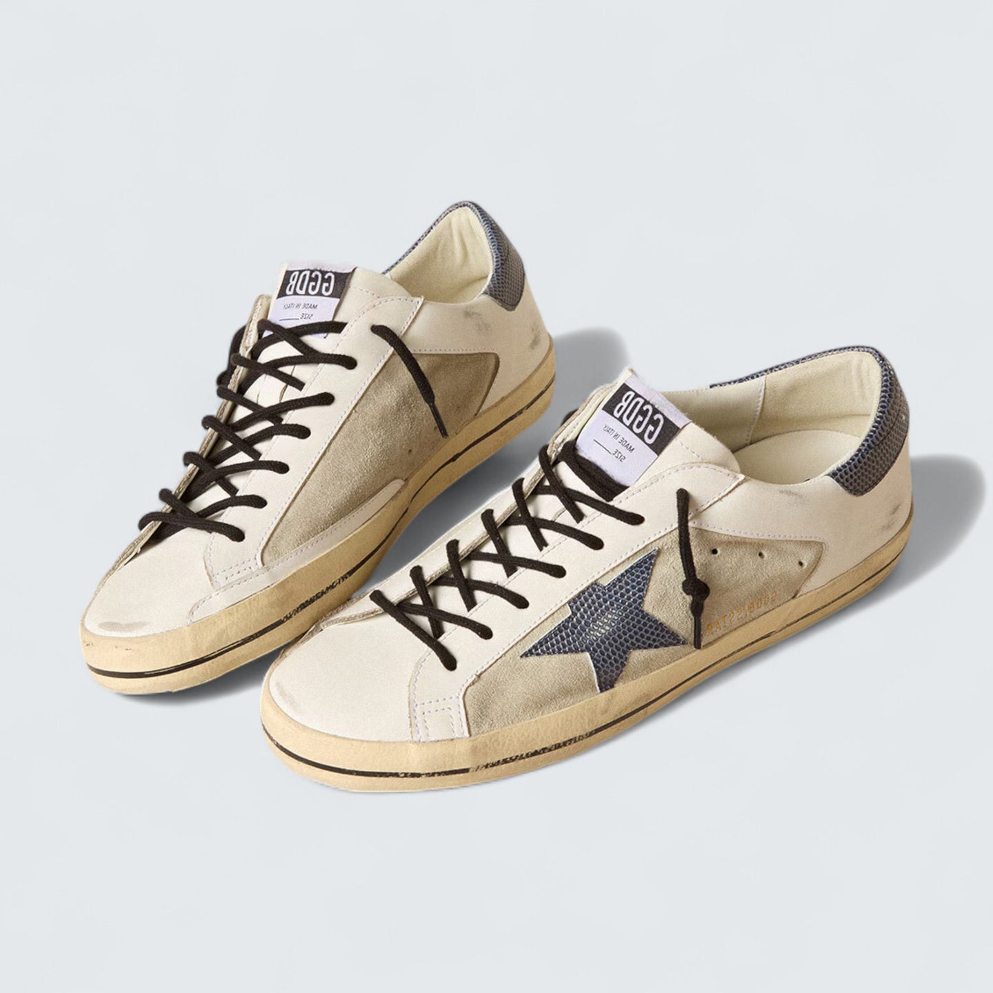 Super-Star 'Blue Lizard Star & Mixed Leather'