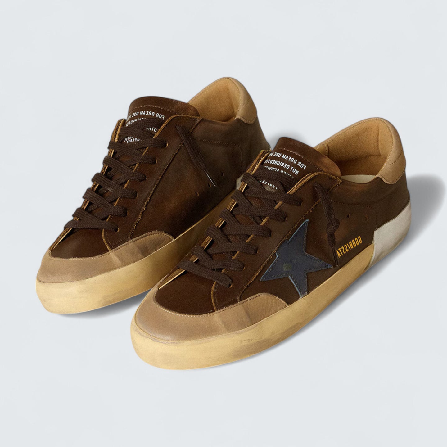 Super-Star 'Blue Star & Beige Nubuck Heel'
