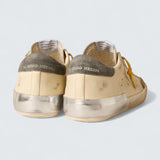 Super-Star 'Perforated Star & Grey Suede Heel'