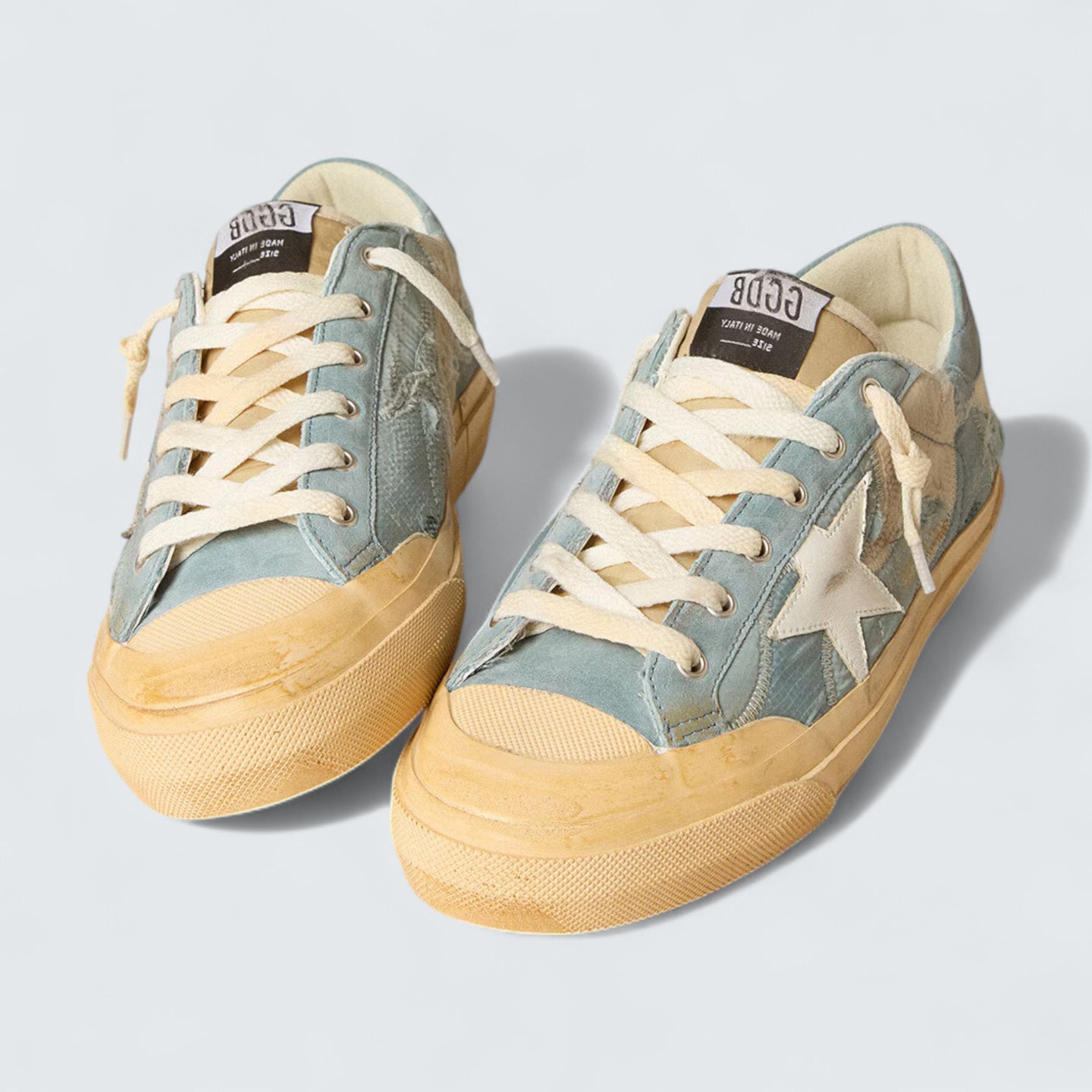 Super-Star 'Light Blue Mesh & White Star'