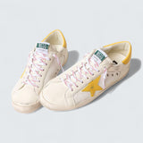 Super-Star 'Mesh, Nappa & Yellow Leather Star'