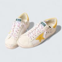 Super-Star 'Mesh, Nappa & Yellow Leather Star'