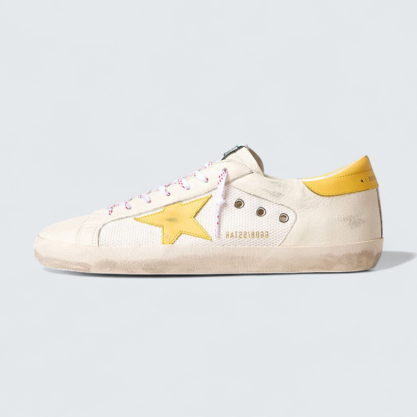 Super-Star 'Mesh, Nappa & Yellow Leather Star'