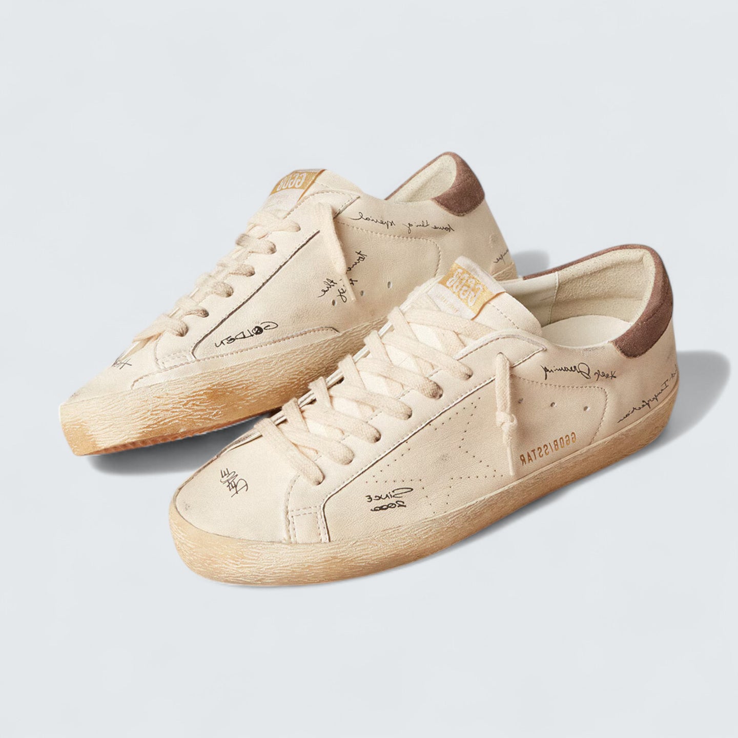 Super-Star 'Perforated Star & Suede Heel'