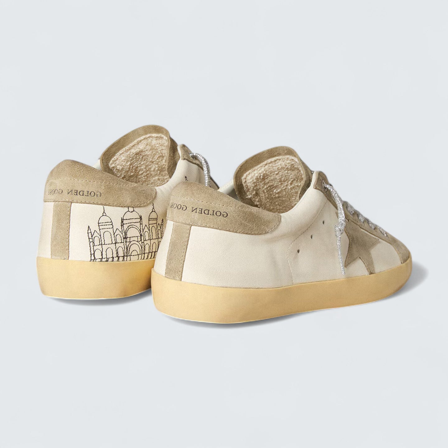 Super-Star 'Nappa Leather & Ice-Grey Suede Star'