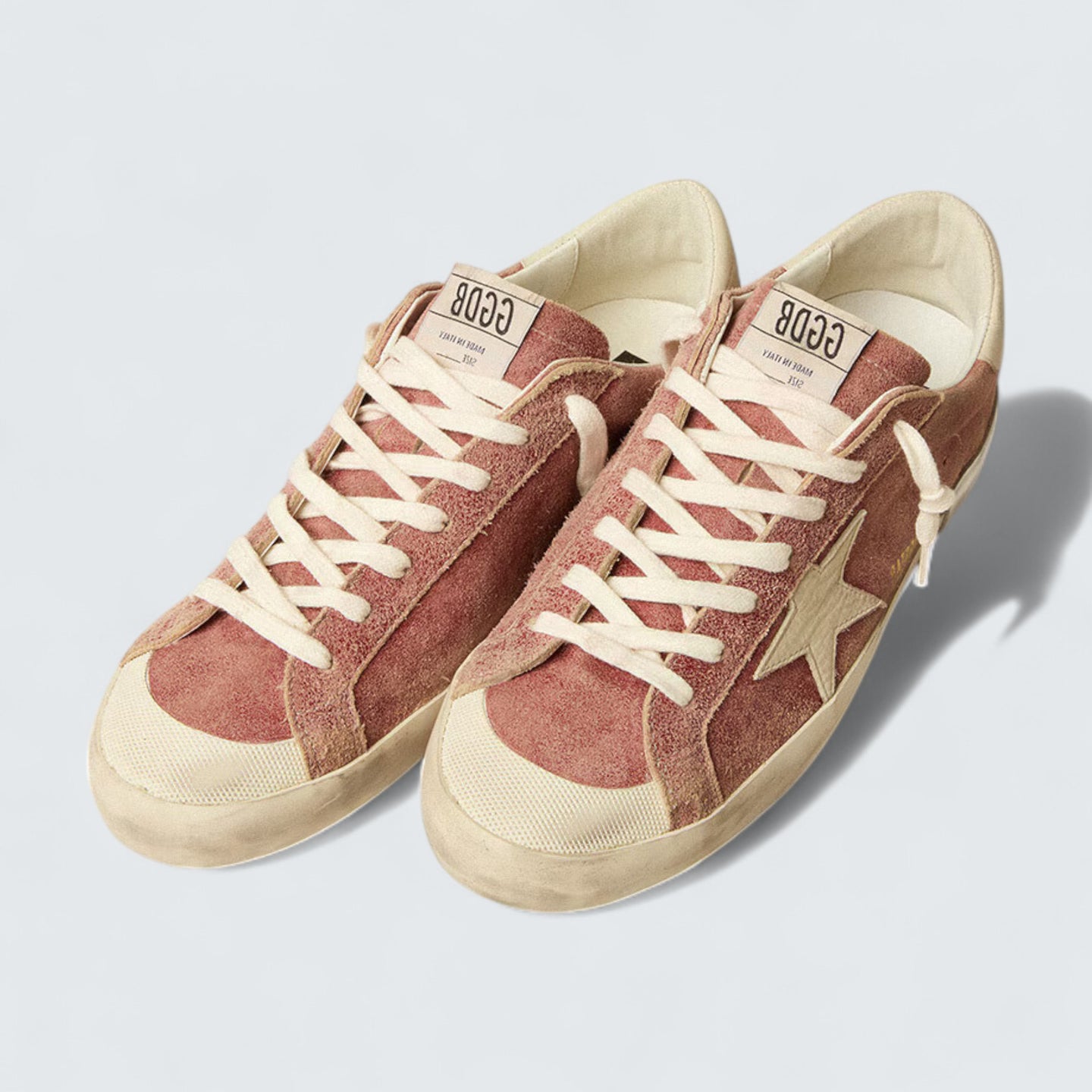 Super-Star 'Red Leather & Cream Nubuck'